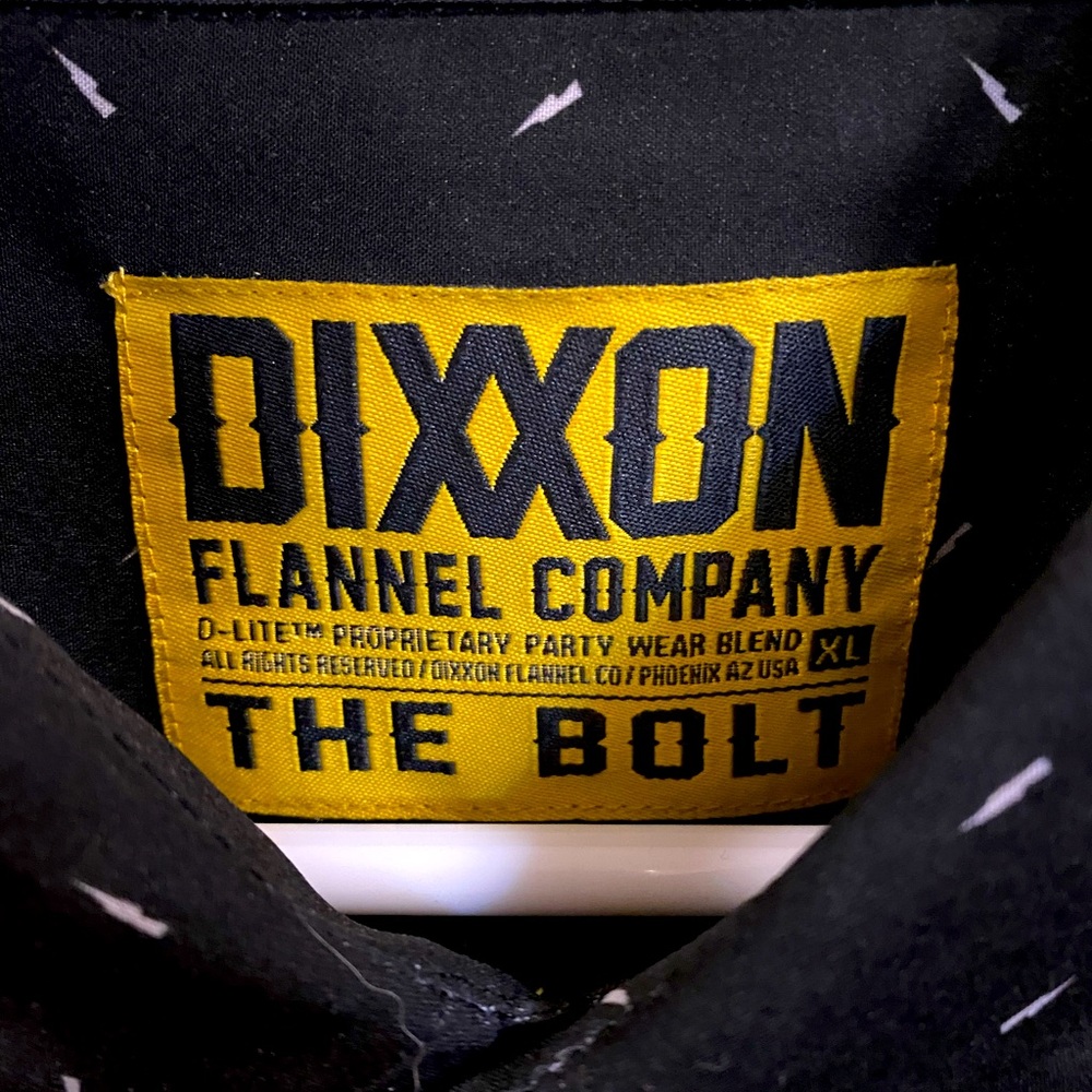Men’s Dixxon size XL The Bolt party shirt.